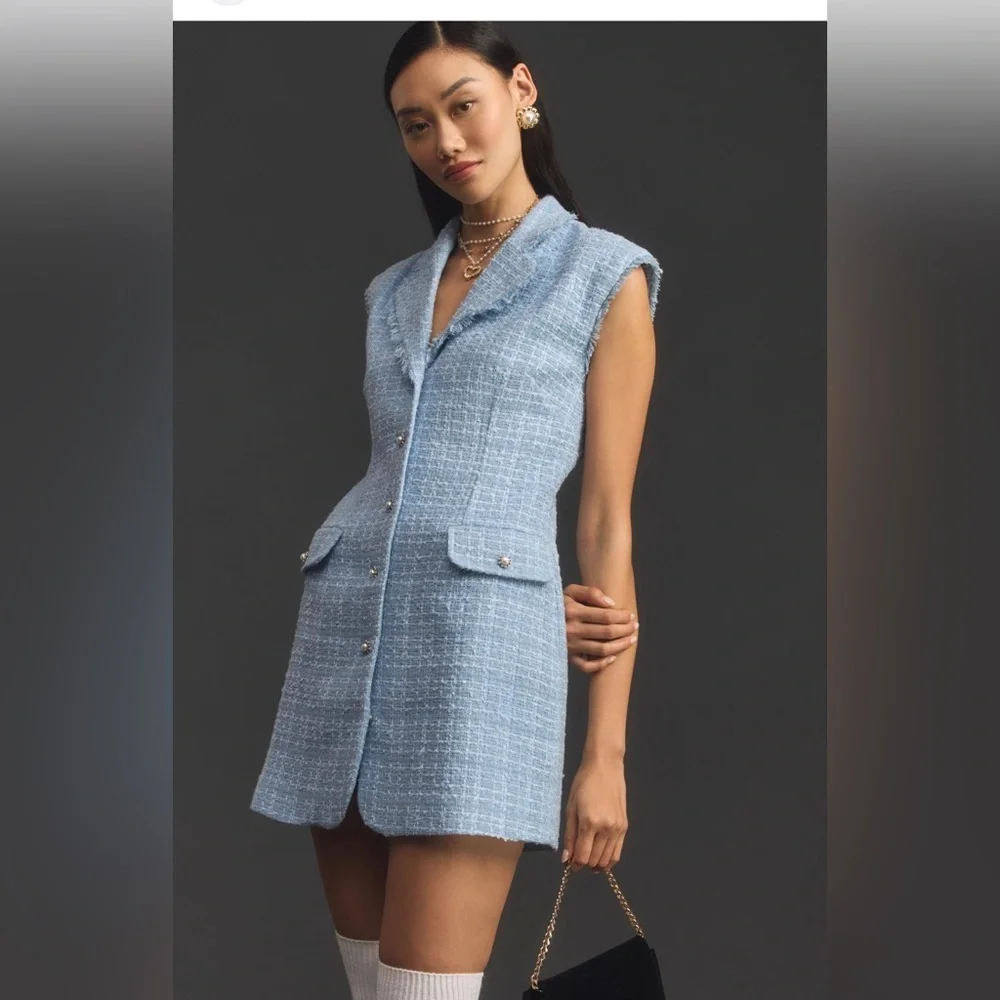 New Anthropologie Maeve Tweed blazer boucle Minidress varied sizes 🌹 J